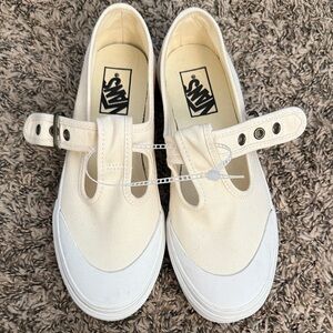 Vans Kids Off-White Canvas Sneakers
